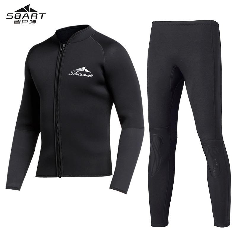 1.5 mm submersible swam suit of the shark butter warming surrounding suit of the deep-dive long-sleeve swimsuit full of wet suit