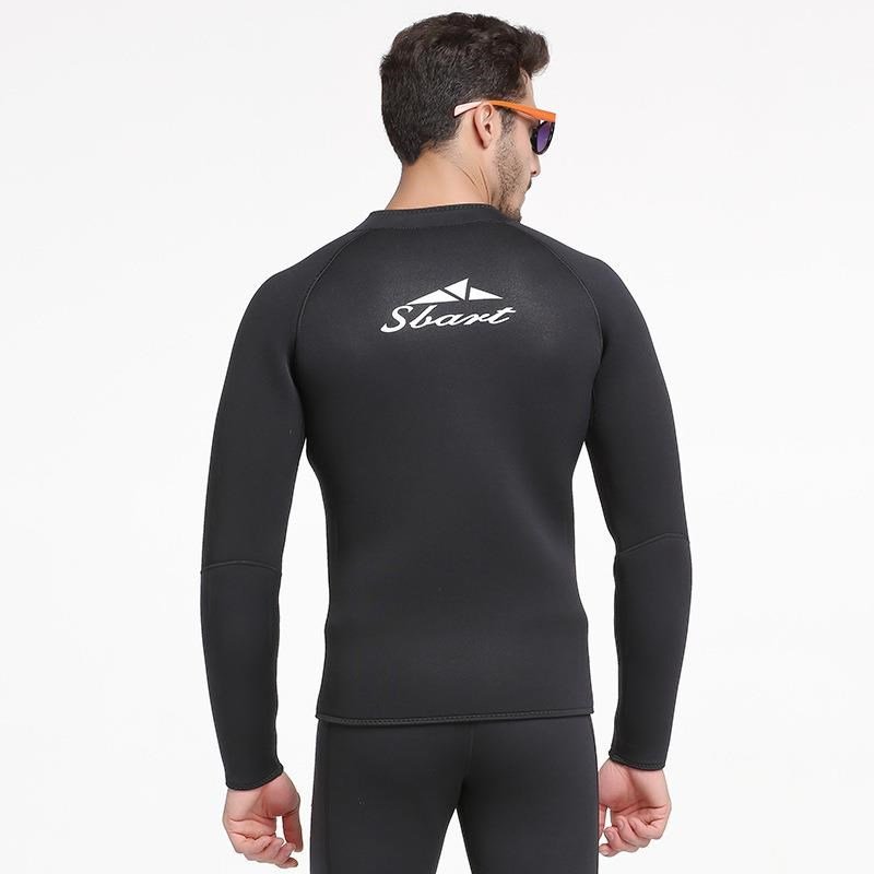 1.5 mm submersible swam suit of the shark butter warming surrounding suit of the deep-dive long-sleeve swimsuit full of wet suit