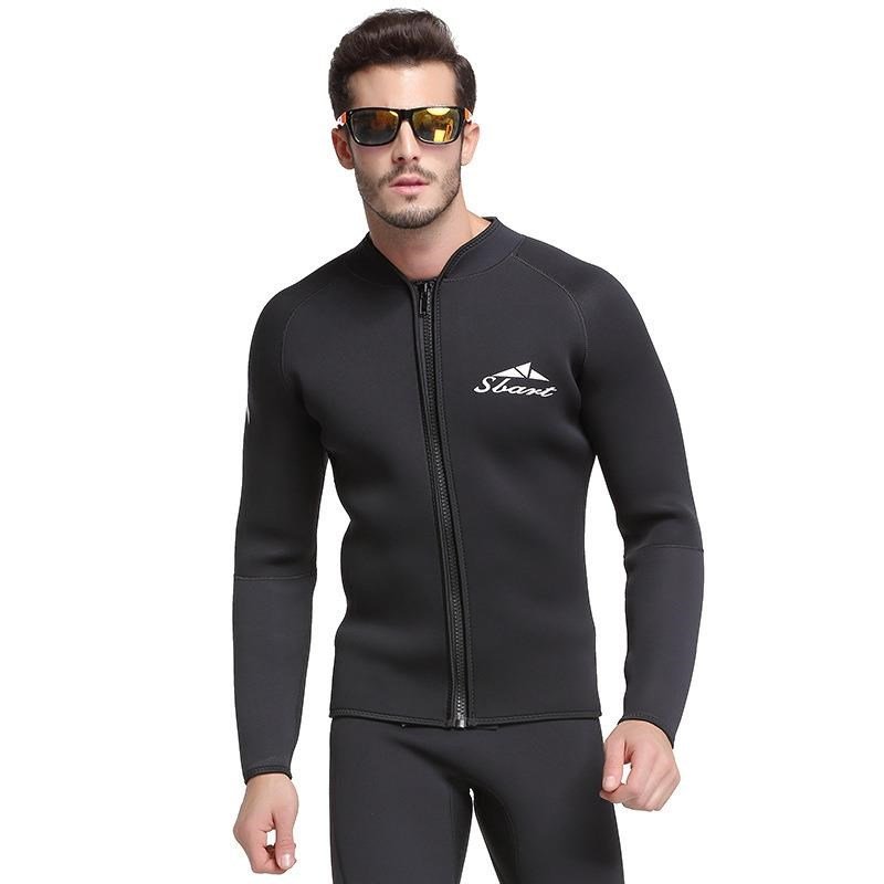 1.5 mm submersible swam suit of the shark butter warming surrounding suit of the deep-dive long-sleeve swimsuit full of wet suit