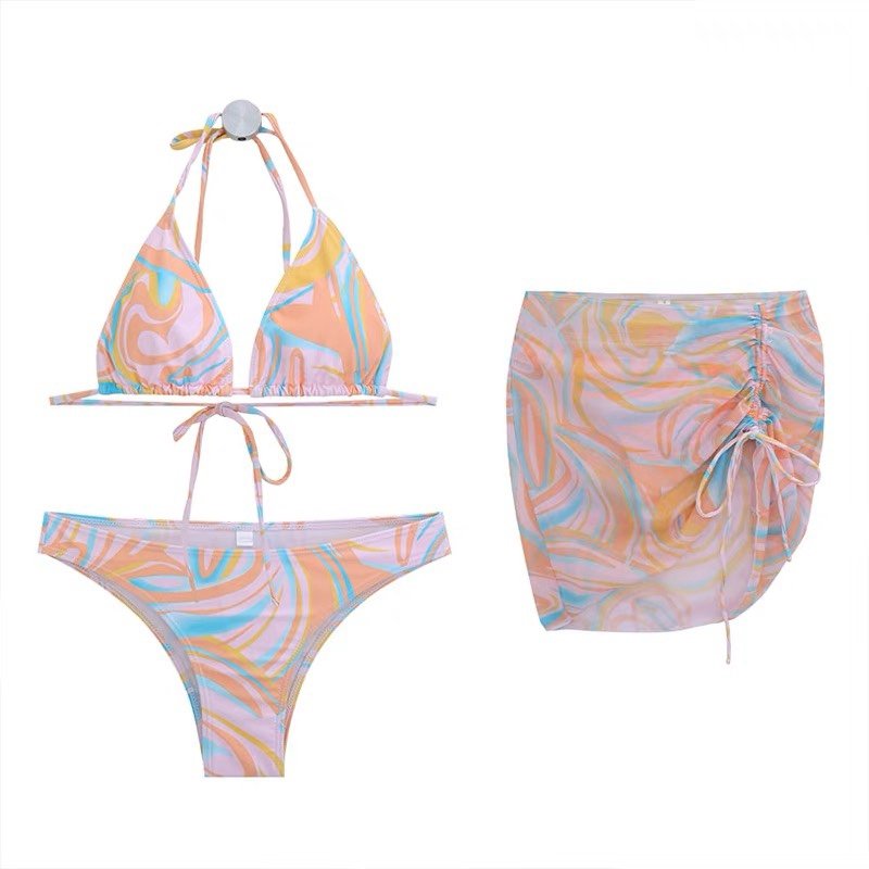 ins is the same sexy band with three pairs of seaside hot girls surfing suits and a little chest bathing suit