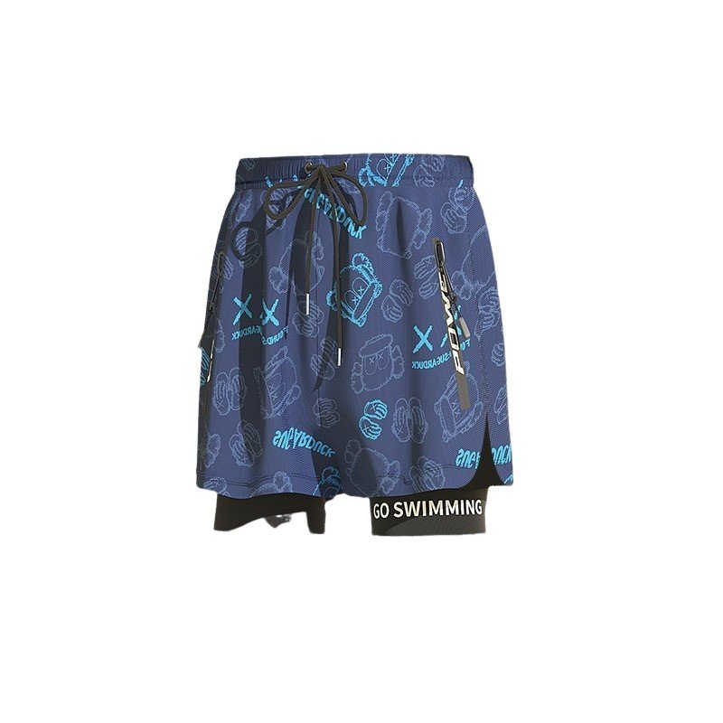 Swimming suit full of bathing gear in hot springs