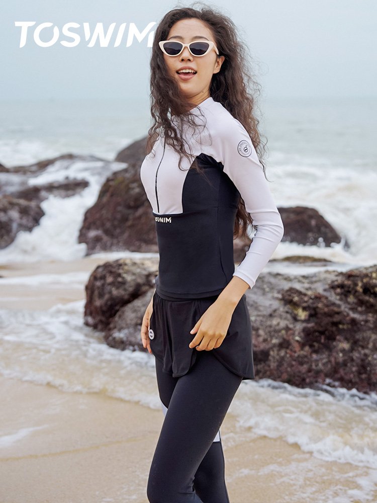 TOOSWIM2024 NEW SUB-SWIPE SUIT FOR A SWIMSUIT FOR A SKINNY, LONG-SLEEVED, SUNPROOF SWIMSUIT