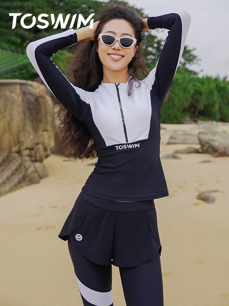 TOOSWIM2024 NEW SUB-SWIPE SUIT FOR A SWIMSUIT FOR A SKINNY, LONG-SLEEVED, SUNPROOF SWIMSUIT