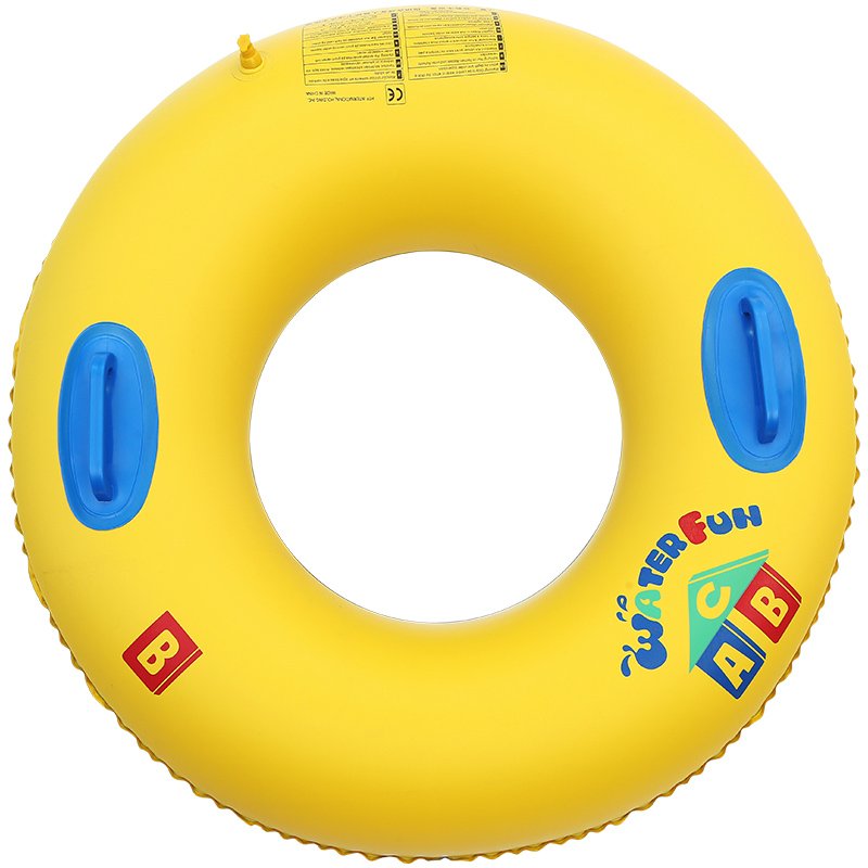 Squirrel children swimming on board and squirting on board with thick skateboards and inflating floats