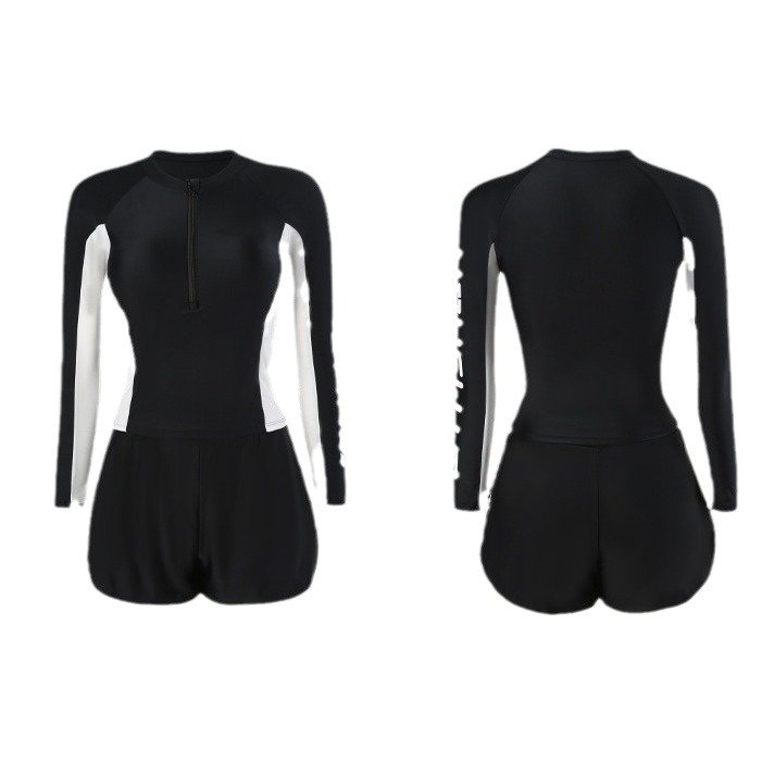 Ms. Swimsuit, long-sleeved sunbreaker, 2024 new swimmers for chubby girls