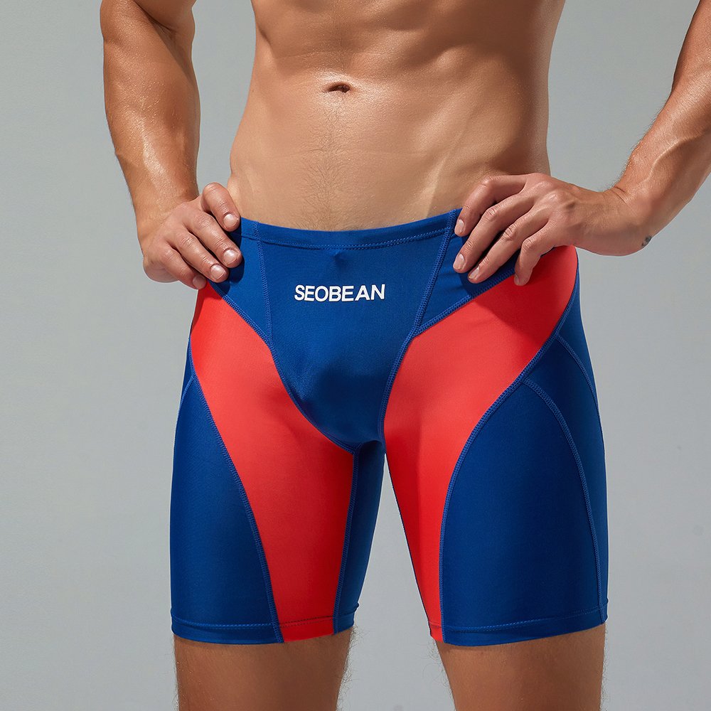 Europe and America specializing in five-minute swimsuits, men's sandbuttons low, sexy, flat-side swimming