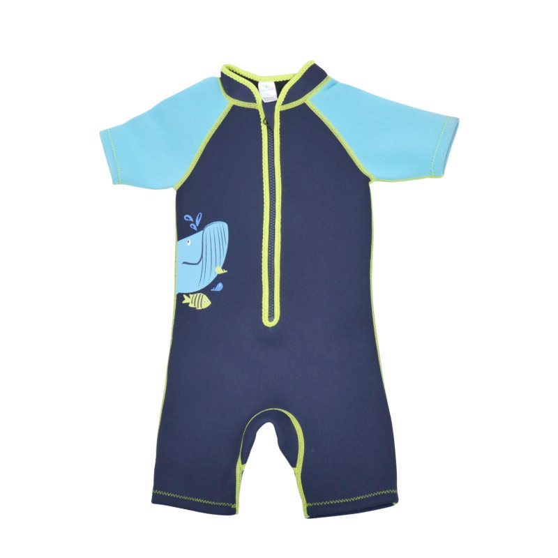 Children's short-sleeve beach bathing suit, snorkeling suit, dry wind and heat-proof swimsuit