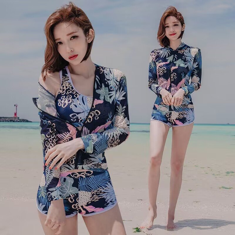 3 or 4 of the new lady's swimsuits are scrawny and conservative