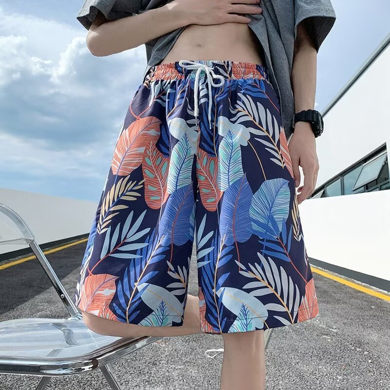 Summer beach shorts, extra, loose, lax, five-minute shorts