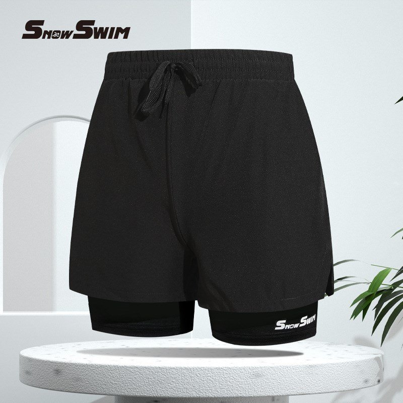 Two-storey, two-drive-dry-drive, 2024 new beach-pants swimming gear