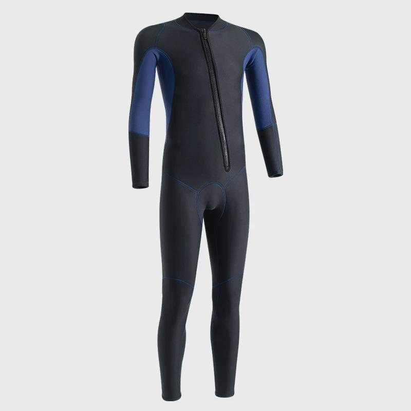 A 3MM MAN IN A SPOT DIVING SUIT WITH A WARM WINTER BATHING SUIT AND A COLD, WET SURFING SUIT FOR A DIVER