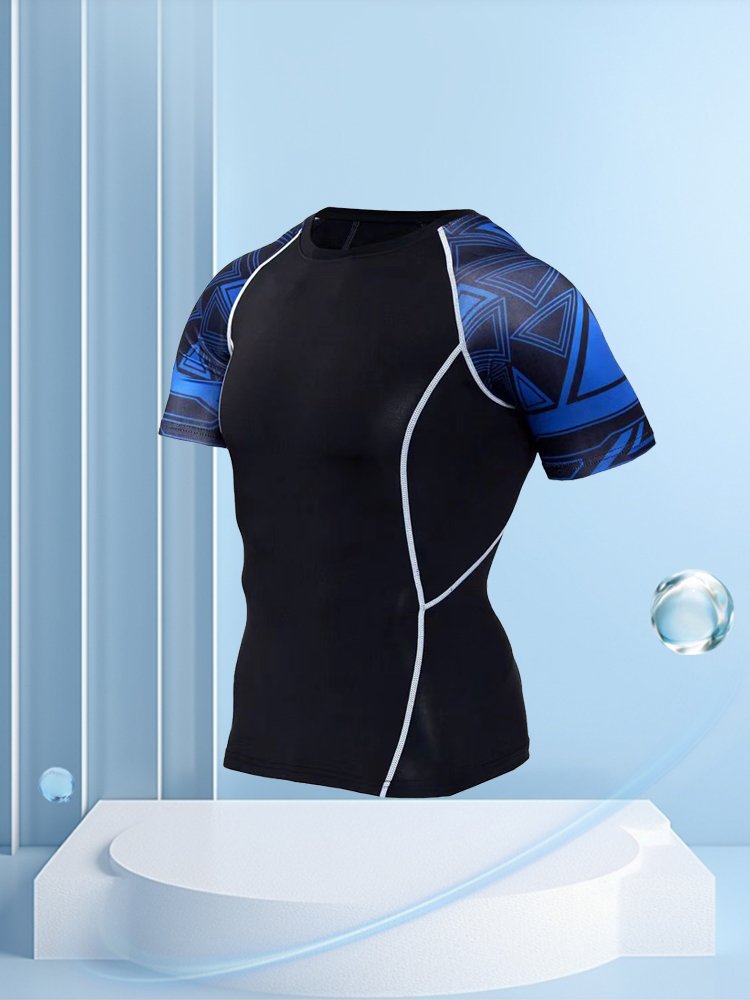 Long-sleeved bathing suit for a man with a long-sleeved bathing suit in a single suit for a hot spring beach dry surfing suit