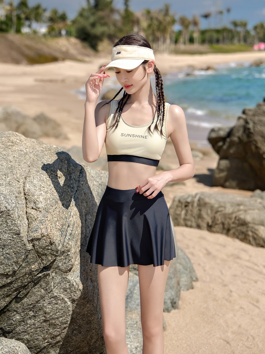 The bathing suit girl's new 2024, long sleeves, sun-proof, high-pretitude, surf-diving diving suit