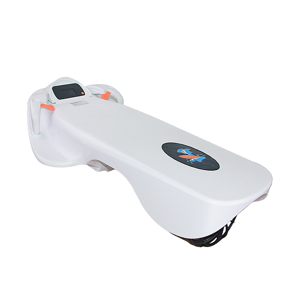 Smart, electric board surfboard swimmer. Shark skater