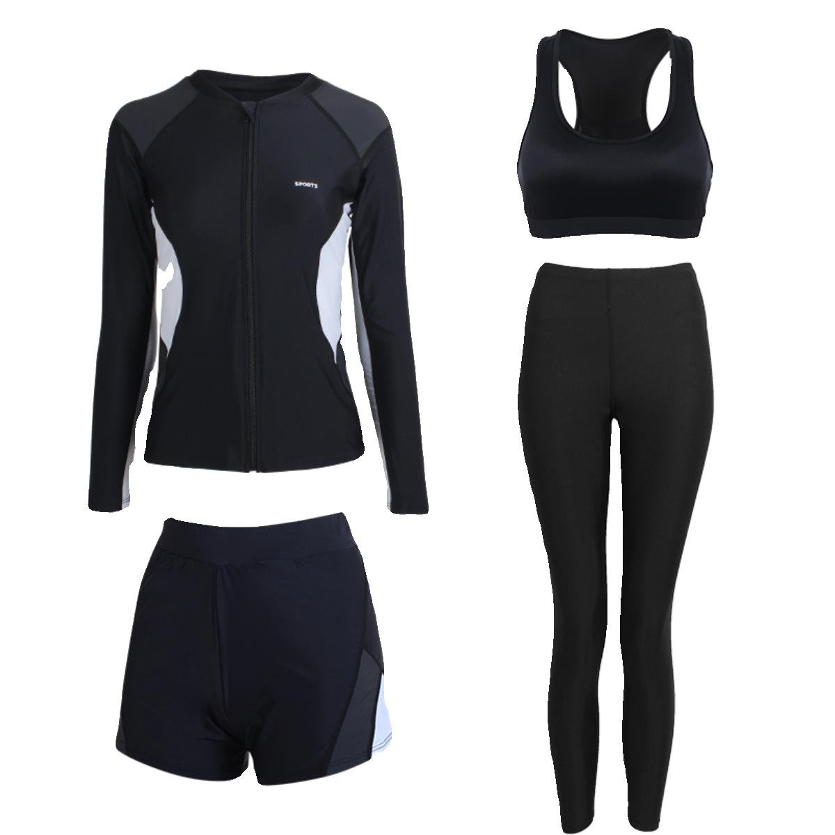 A tan-proof long-sleeved, long-sleeved, long-sleeved, snorkeling girl