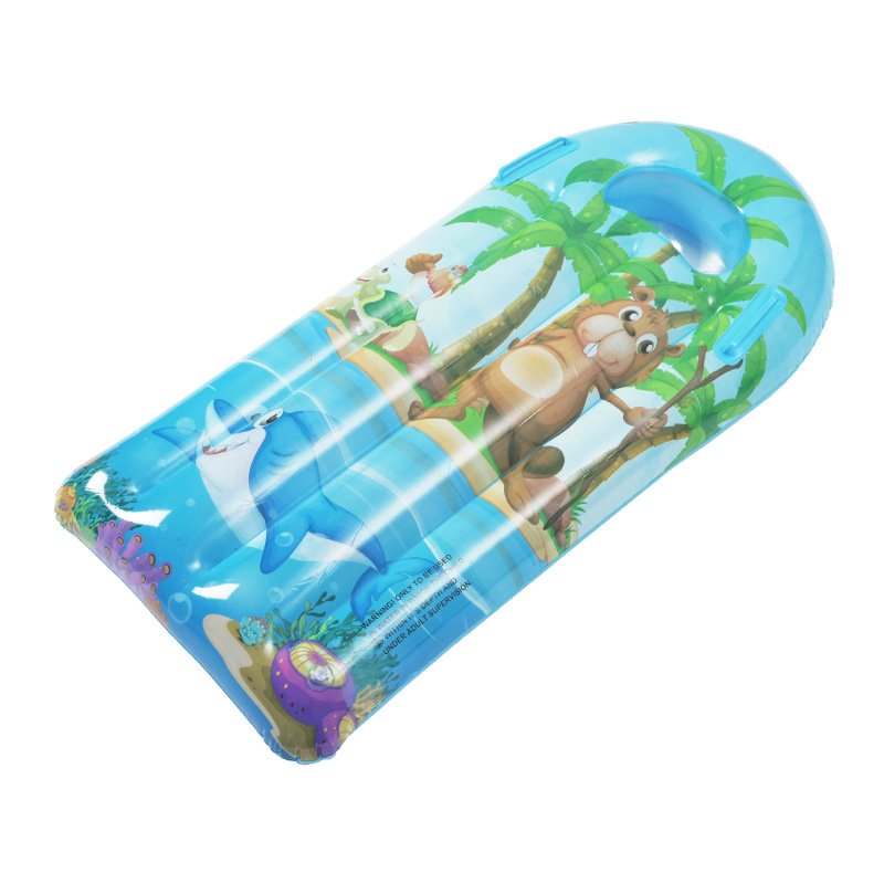 Young man surfboard inflating float-boarding board-boarding board-skating board-swaming