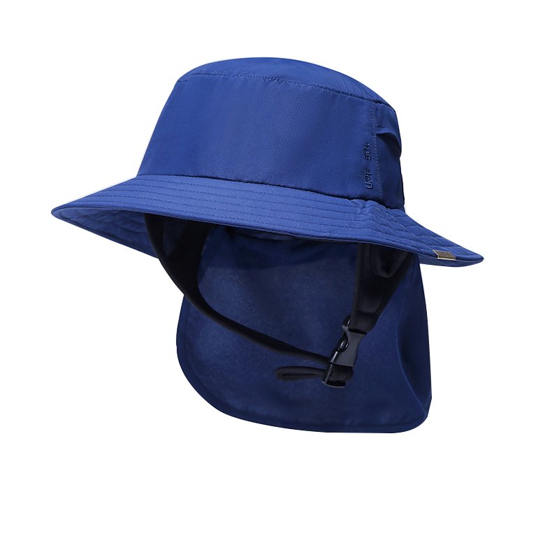 A new hat on the beach, a sun-swipe hat, a man and a woman with a big hat to cover the sun and air