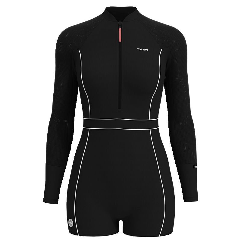 TOOSWIM SWIMSUITS LONG-SLEEVED SUNSHIELD-SKINNED TO PROTECT THE NEW LADY FROM THE SEASIDE SURFERS