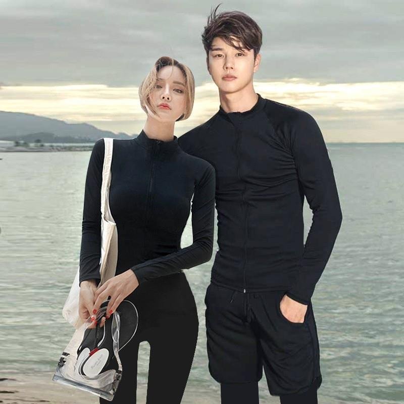 Scrambling bathing suit, long-sleeved long-sleeved jellyfish
