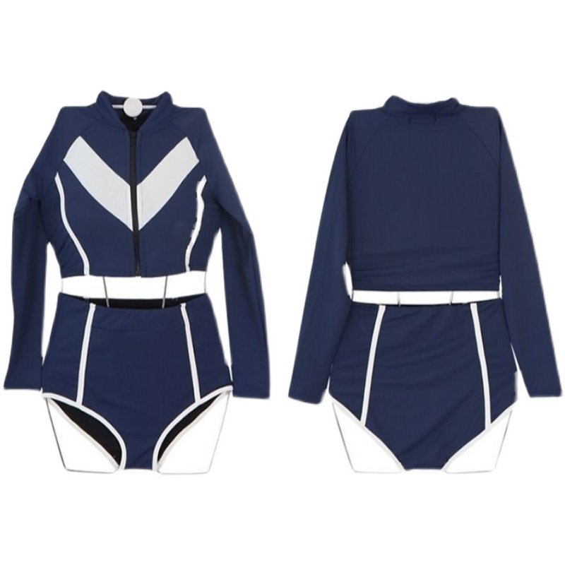 A swimsuit girl with a long-sleeve-proof surfing suit, a Korean-style jellyfish swimsuit