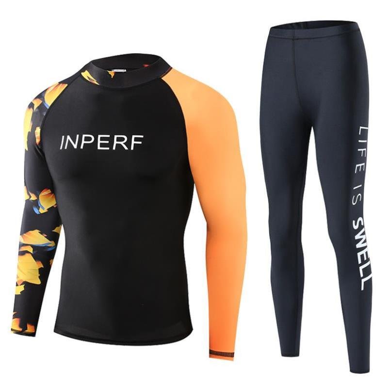 Swimming suit suit, long-sleeved bathing suit, hot spring sunproof, dry bathing suit