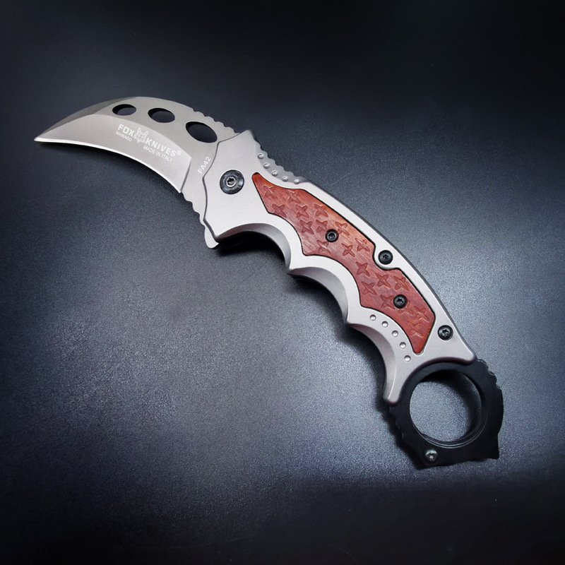 High-intensity out-of-the-door claw blades, and they're camping with them