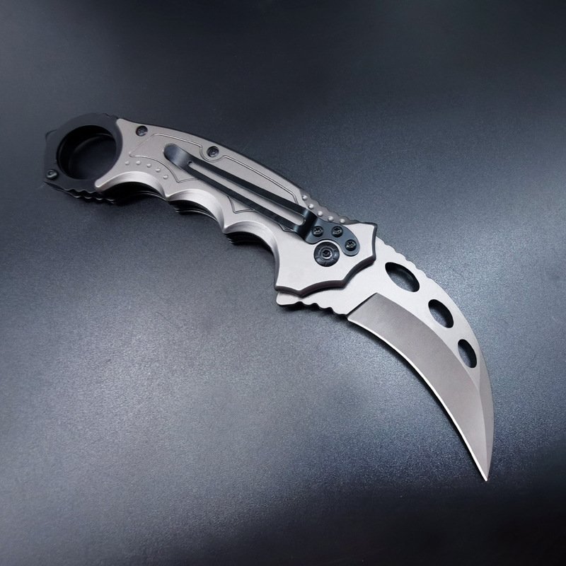 High-intensity out-of-the-door claw blades, and they're camping with them