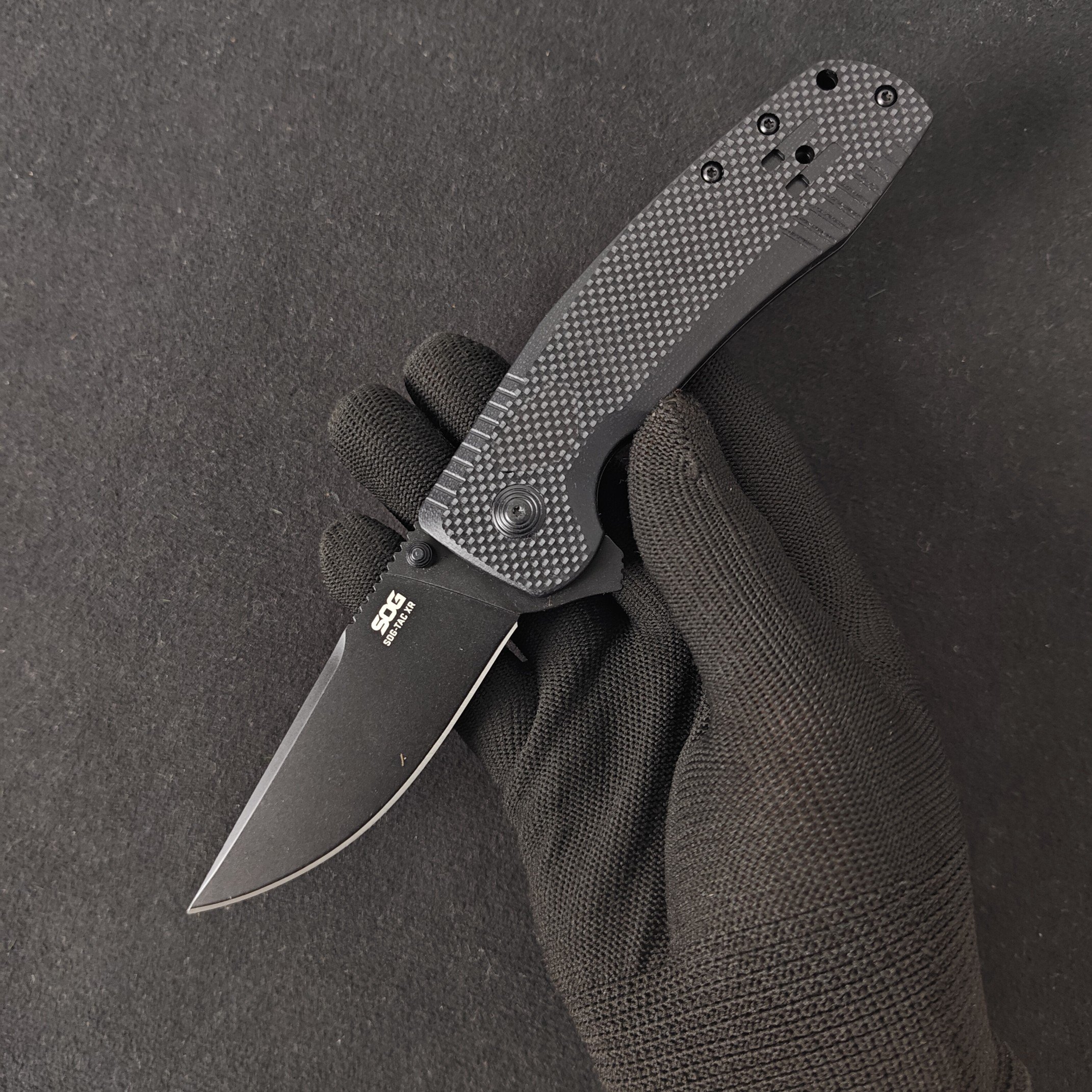 sogTAC-XR folding knife D2 steel, high-heavy folding knife outside the house with a sharp knife to camp with