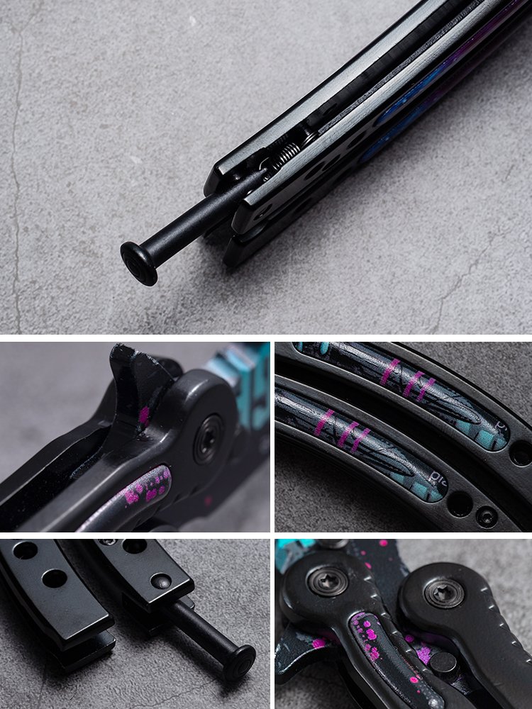 butterfly knife and claw knife around the csgo trained in hand-wrecking knife and toy