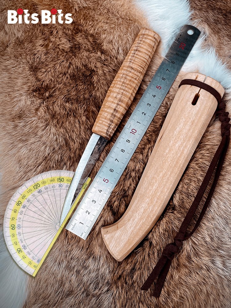AN OUTDOOR SURVIVAL KNIFE WITH A FIELD BC CAMPING KNIFE TO SURVIVE WITH A HIGH-STRENGTH FINNISH-STYLE NORDIC KNIFE