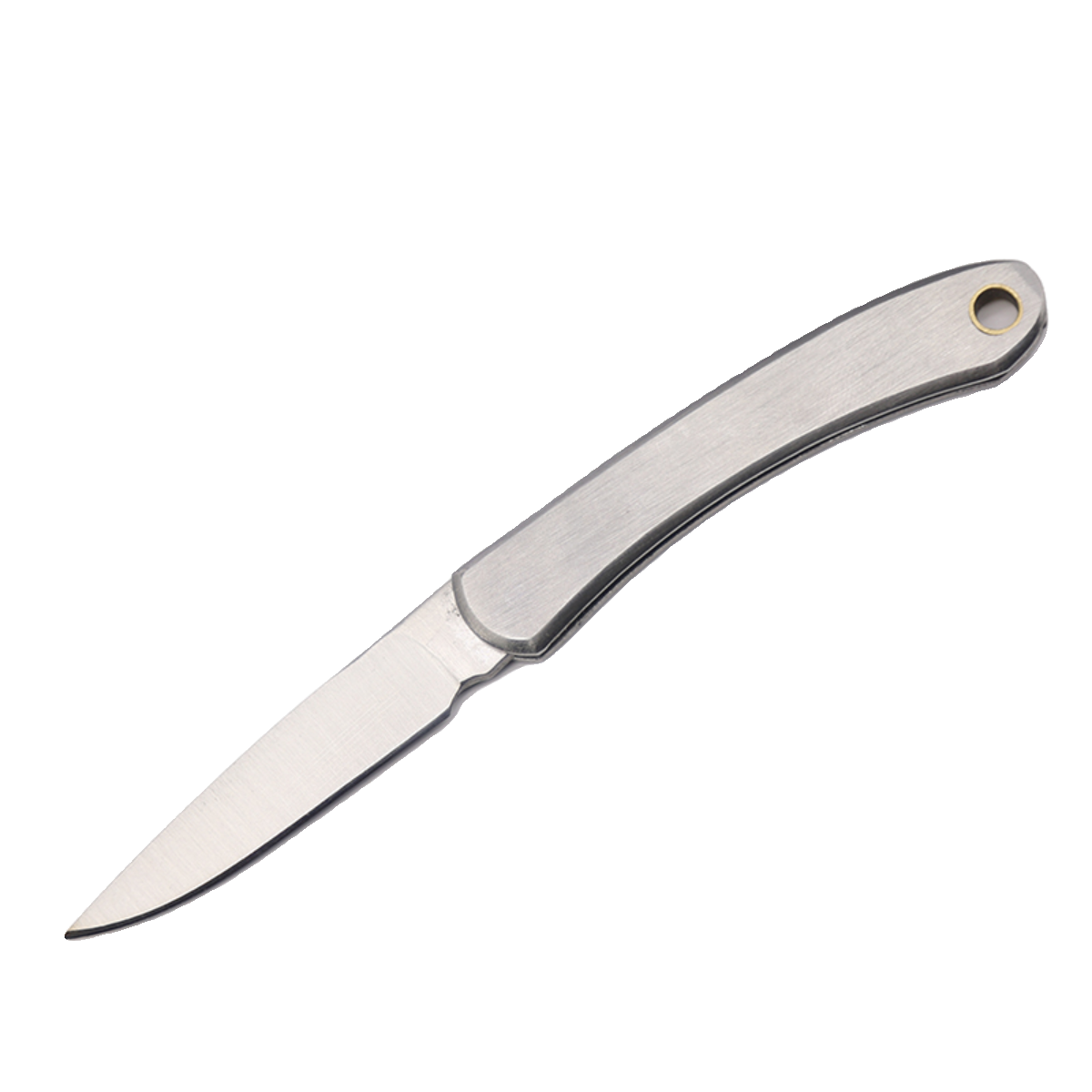 The stainless steel folds a sharp fruit knife with a key knife, and the mini-cruiser's home with a guacamole
