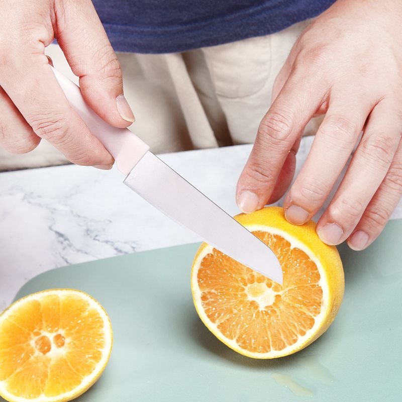 The fruit knife stainless steel belt protects a guacamole peeler