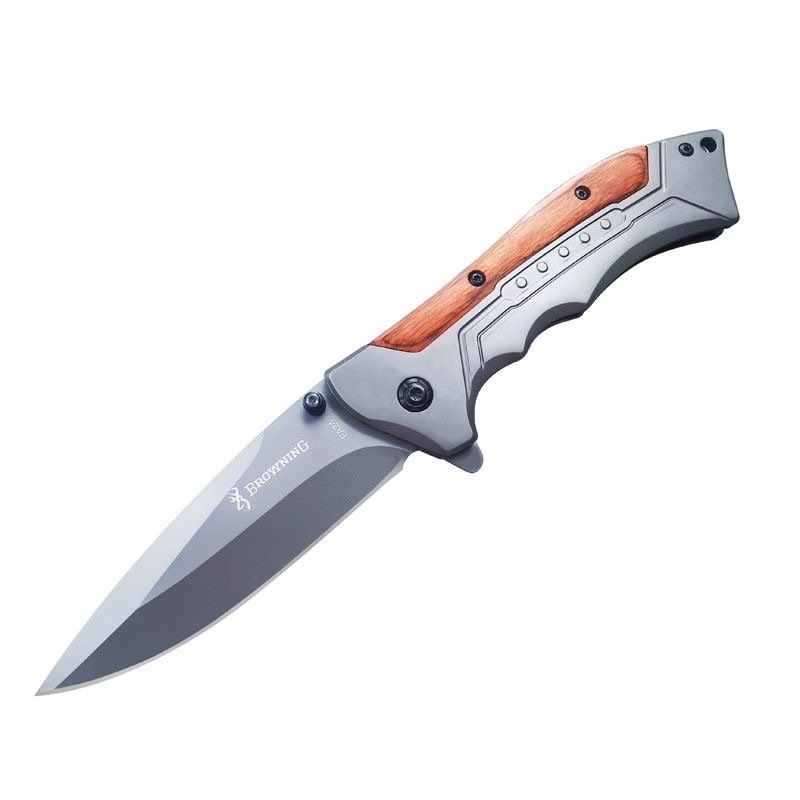 An open-door camping knife with a small knife and a fruit knife and a field life knife