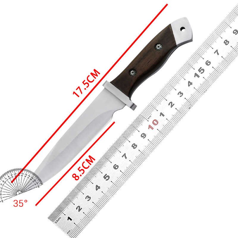 A field camping knife with a small knife to open the mountain with a multipurpose knife with a high-strength fruit knife