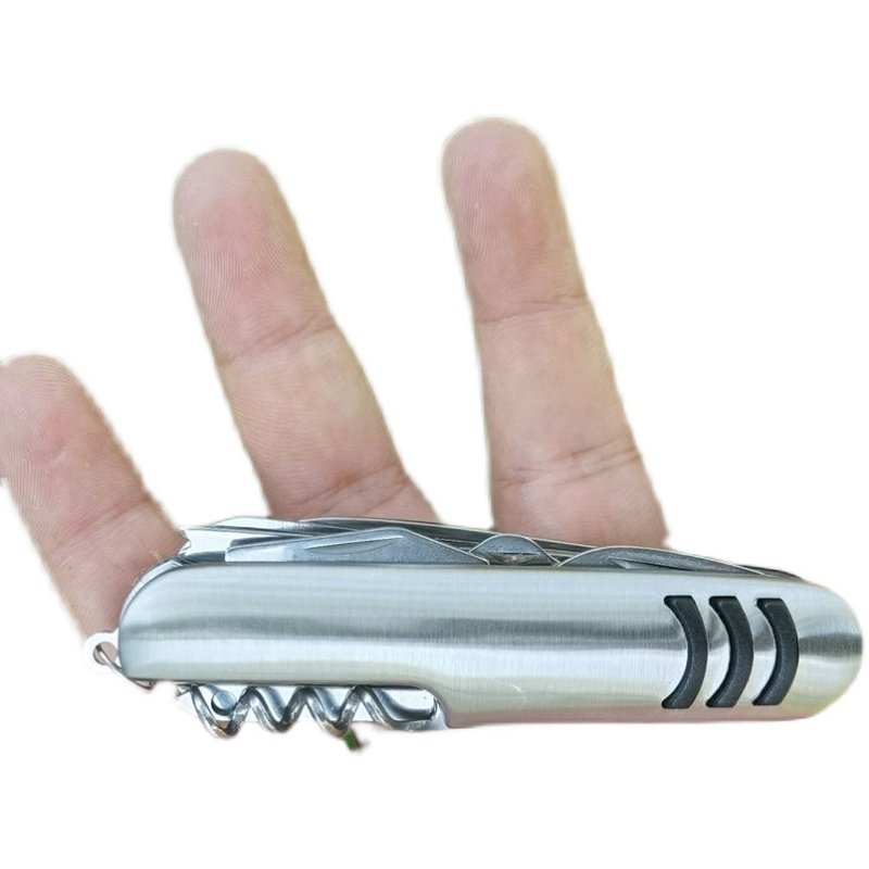 An outdoor multi-purpose folding of Swiss knives with field tools for survival