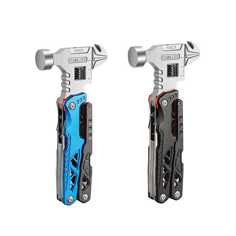 An outdoor multi-purpose folding of pliers with more than a field vehicle carrying a wrench
