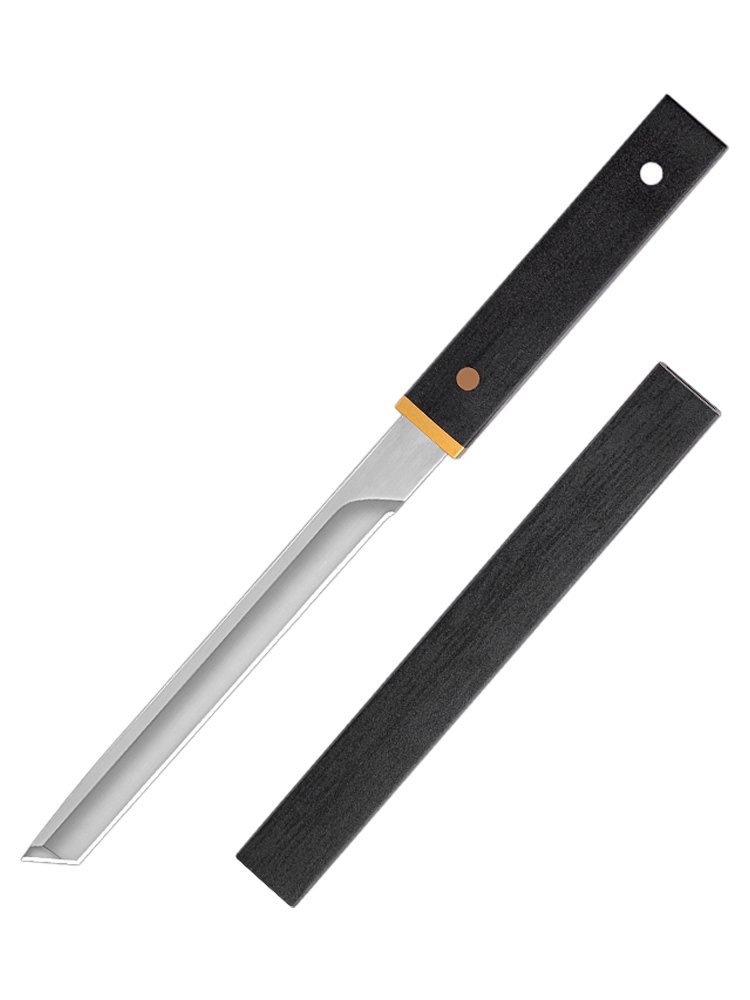 The mill warship's knife, the sharp fruit knife camping, and the steak knife's home with it