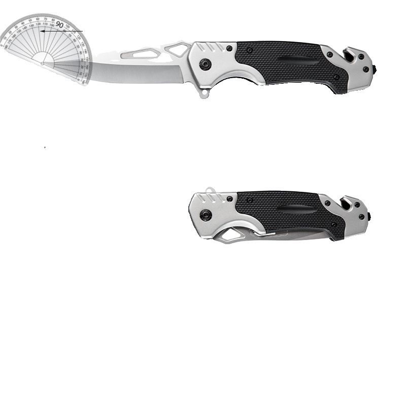 An outdoor folding knife and a mini-fruit cutter