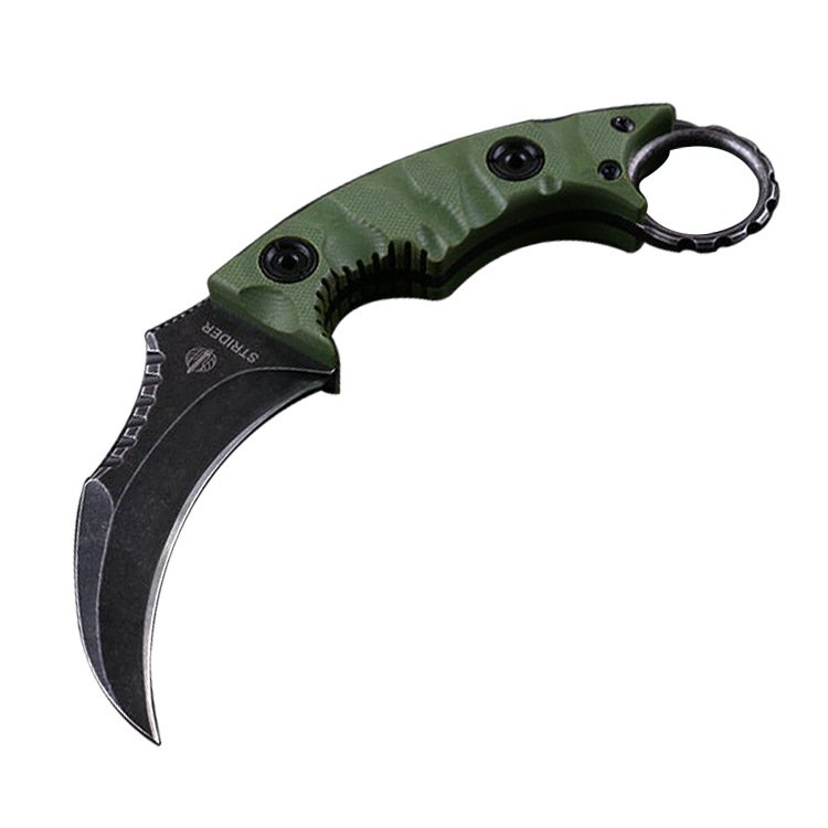 CAMPING EXTERIOR KNIFE WITH A D2 STRAIGHT AND HIGH-STRENGTH TACTICAL KNIFE, A ONE-SIZE-FITS-ALL CLAW KNIFE AND A LEATHER KNIFE