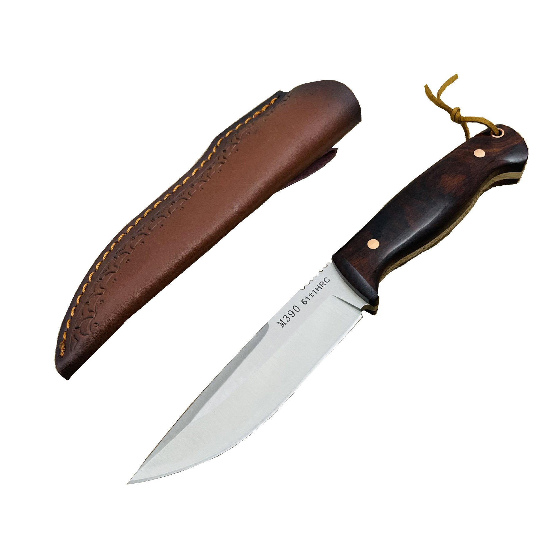 High-hard, straight-bone camp with a survival knife and a multi-purpose knife and a fruit knife
