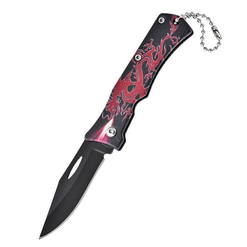 The exterior knife folds the field life knife, and he goes with it to camp with the fruit knife