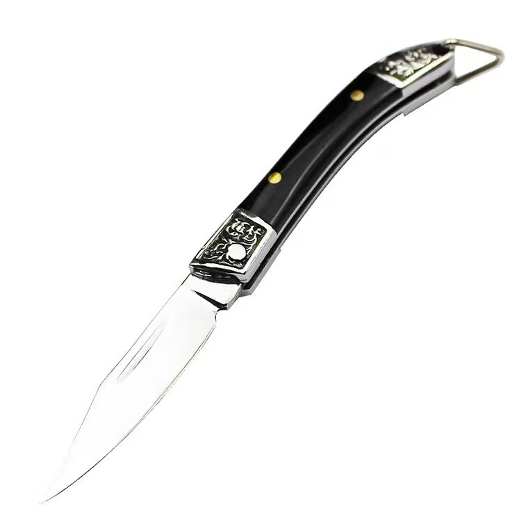 A sharp folding knife with a high-heavy, portable, stainless steel and fruit knife