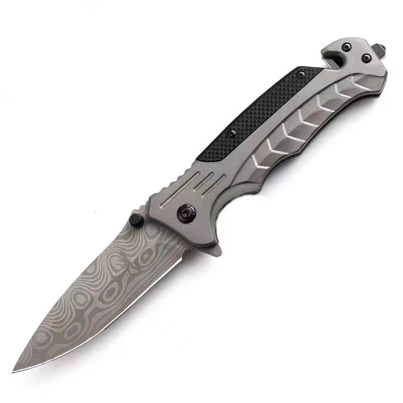 A Swiss sergeant with a cold weapon and a sharp blade with a special blade
