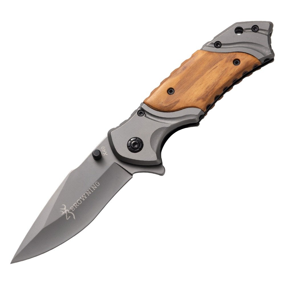The exterior knife folds the field life knife, and he goes with it to camp with the fruit knife