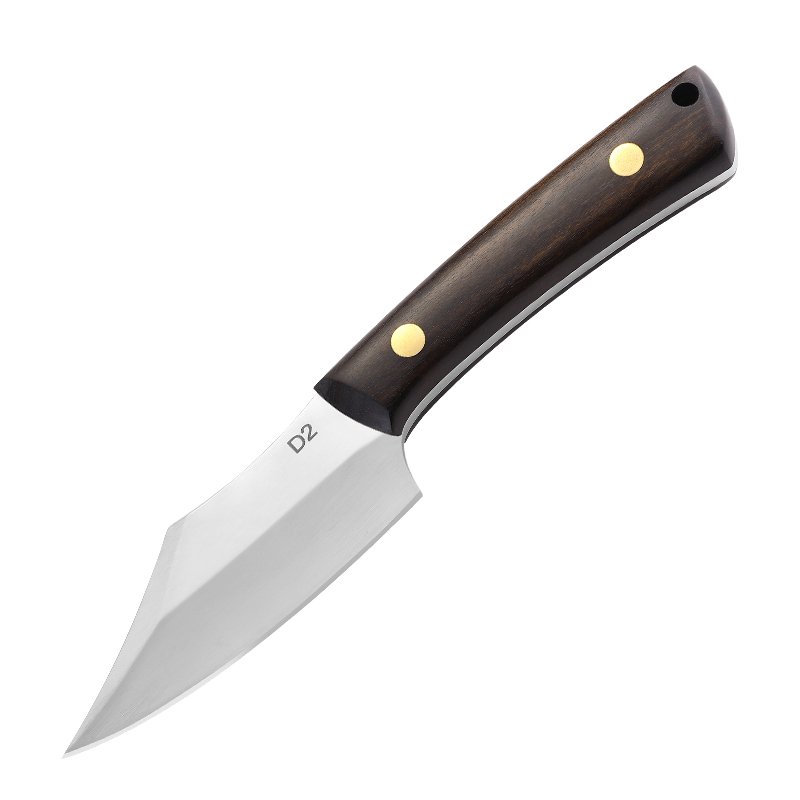 A multi-purpose outdoor survival knife with a nice hand and a good field knife to split a knife and a fruit knife