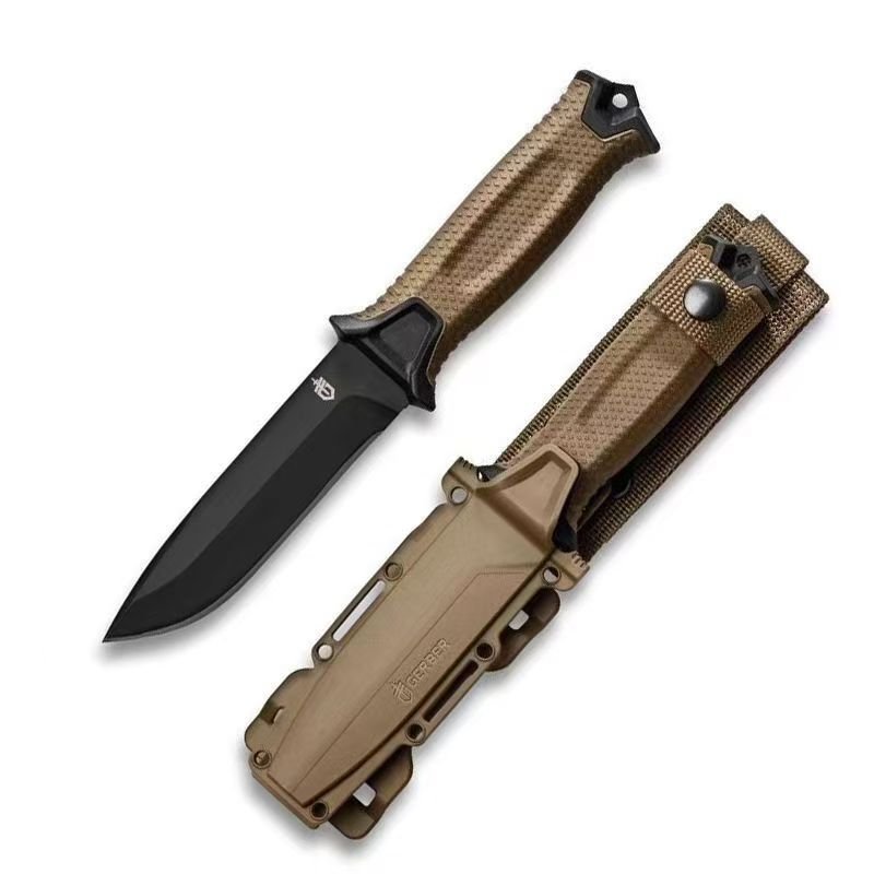 BGBEL WITH AN OUTDOOR EXCURSIVE SURVIVAL KNIFE WITH A SHARP, HIGH-STRENGTH, STRAIGHT-STRIKE TACTICAL K-BARREL