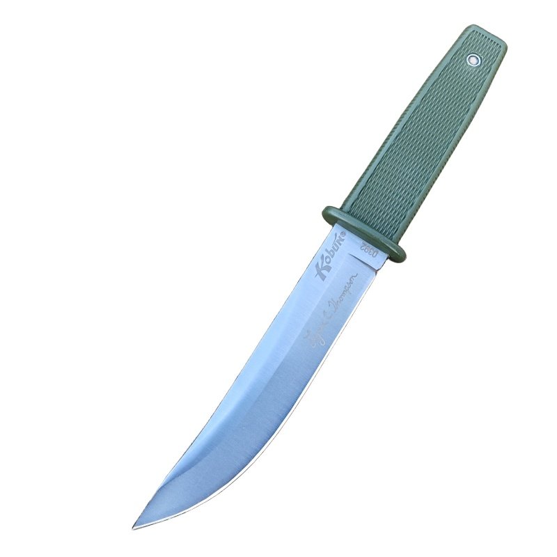 The field camp for outdoor survival uses a lot of knives with a high-strength