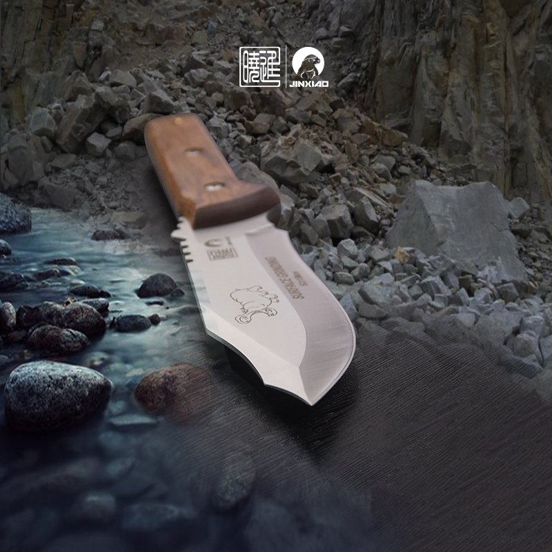 He's carrying a knife to camp in the wilderness