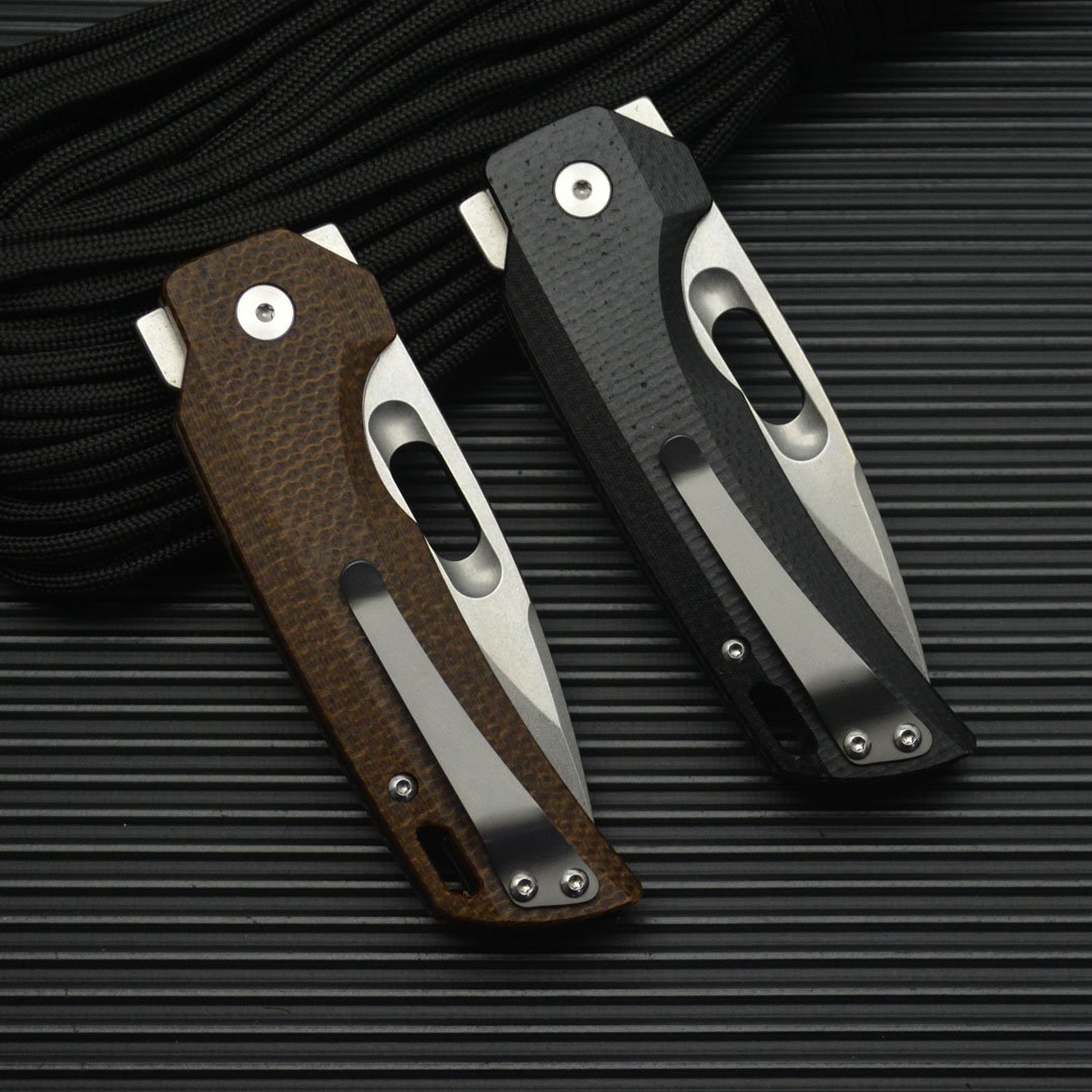 K110 STEEL HIGH-HEAVY FOLDING KNIFE OUTSIDE THE HOUSE WITH A SHARP BLADE AND A FRUIT KNIFE TO CAMP