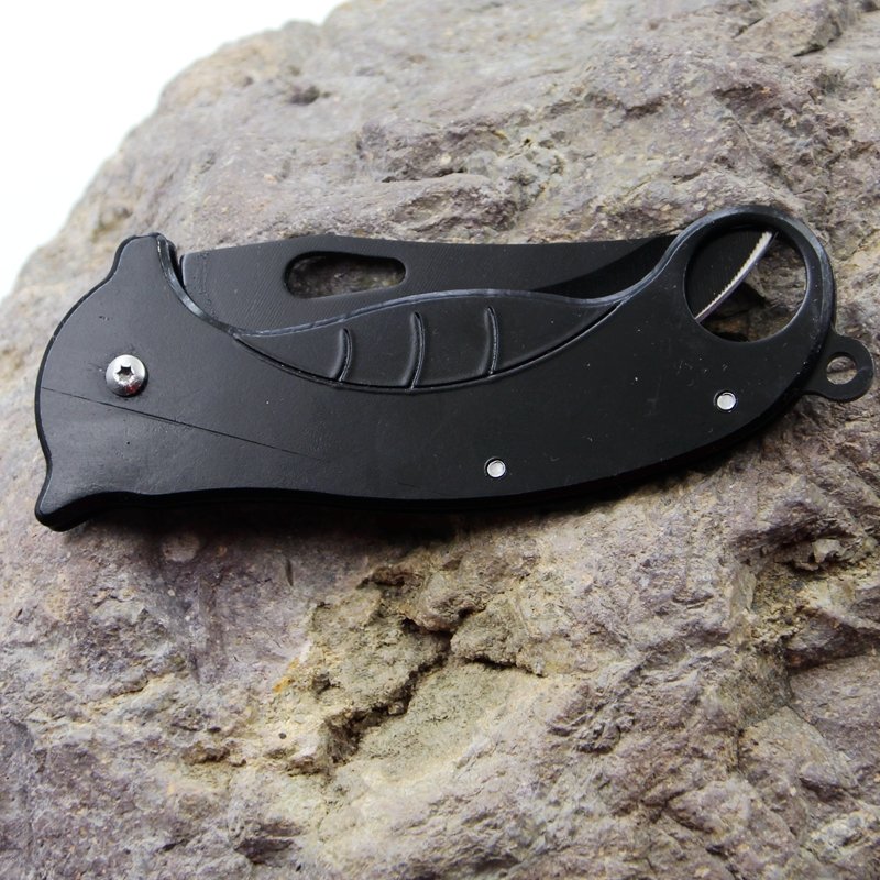 Boston 311 folding knives, single stainless steel blades, key buttons, camping knives
